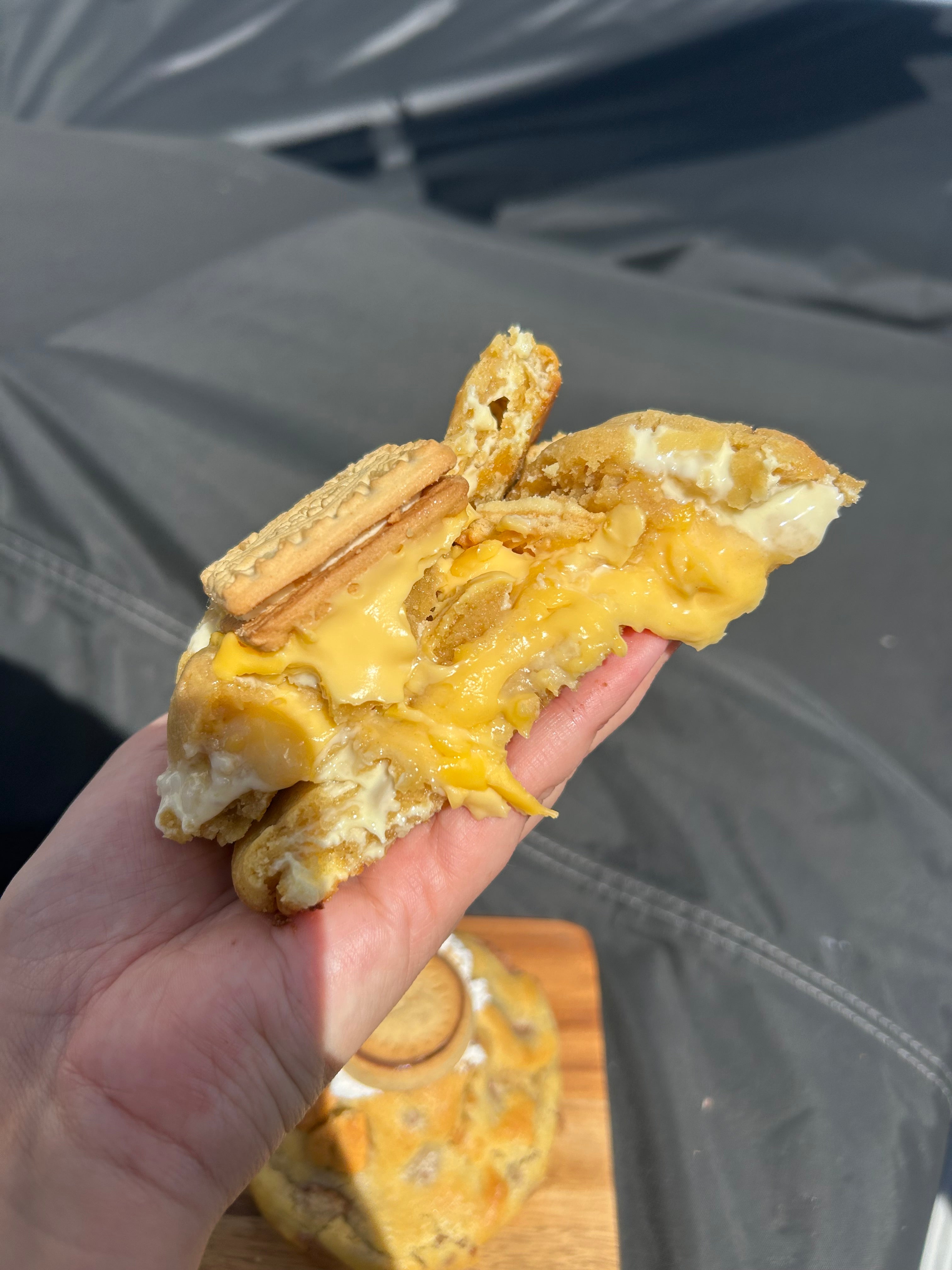 Custard cream cookie