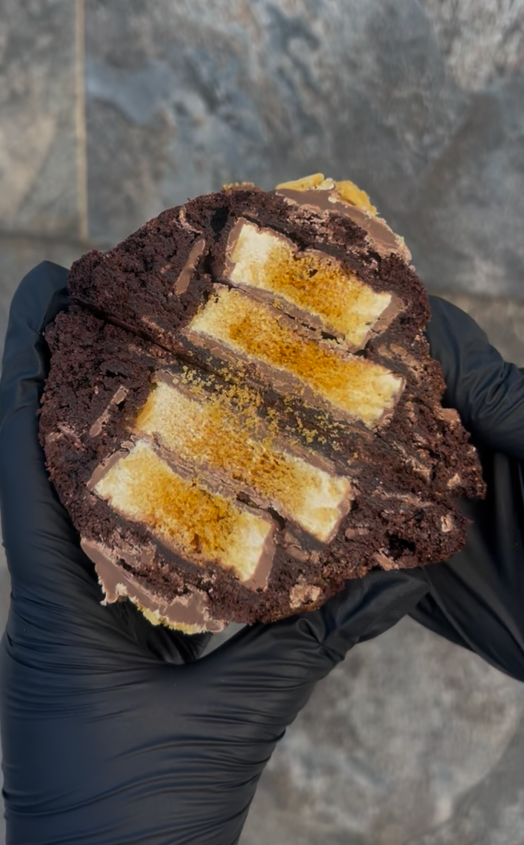 double chocolate crunchie cookie