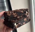 Triple chocolate brownie