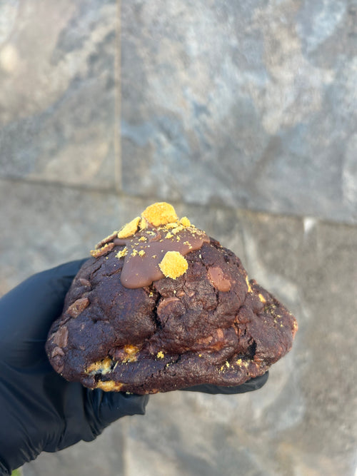 double chocolate crunchie cookie